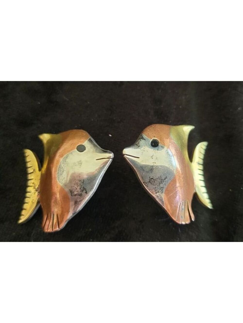 VTG 925 Metales Casados Angel Fish Earrings From Taxco